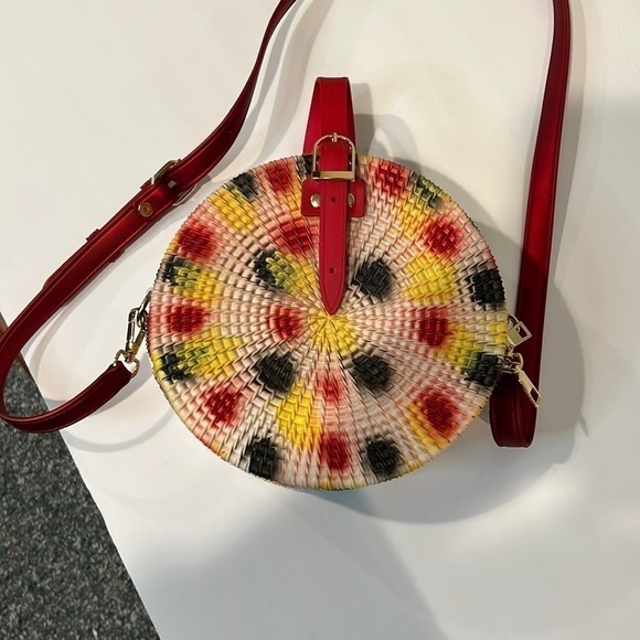 Colorful Round Pill Box Purse - Picture 1 of 11